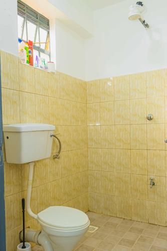 a bathroom with a toilet and a sink at Nanyuki Mostays in Nanyuki