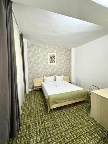 a bedroom with a large bed in a room at Vila Turistica Casa Gabriela in Bucharest