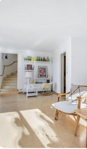 Atpūtas zona naktsmītnē Notre Maison de Sète