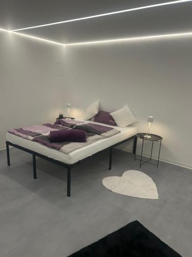 Katil atau katil-katil dalam bilik di Modernes Appartement