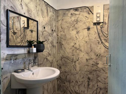 Koupelna v ubytování Nice Days