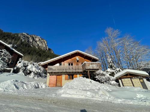 Vue générale sur la montagne ou vue sur la montagne depuis le chalet