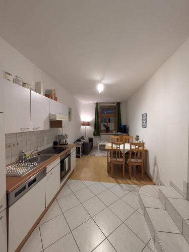 Η κουζίνα ή μικρή κουζίνα στο Apartments am Dorfplatz