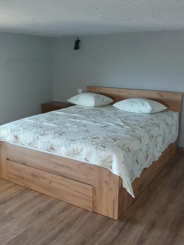 Postel nebo postele na pokoji v ubytování Diolkos