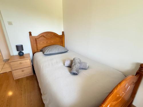Postel nebo postele na pokoji v ubytování Gite Pont de Crillon