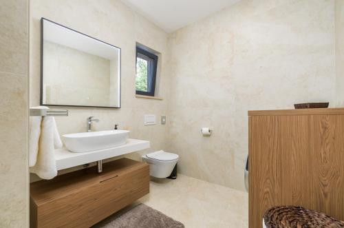 パジンにあるVilla Castanea by Villsyの洗面台とトイレ付きのバスルーム