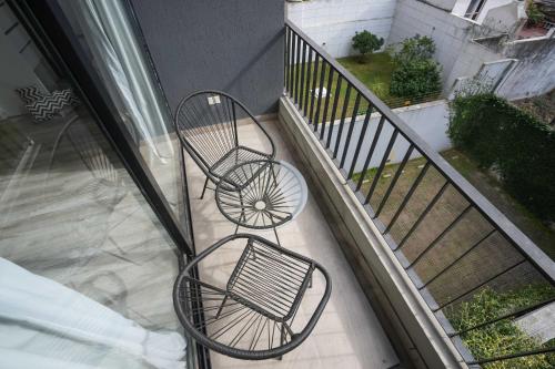 Balkón nebo terasa v ubytování Monroe Suites