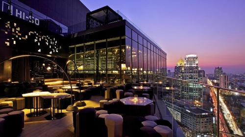Vue générale sur Bangkok ou vue de la ville depuis l'hôtel