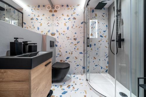 Koupelna v ubytování Apartamenty Zakopiańskie Chramcówki