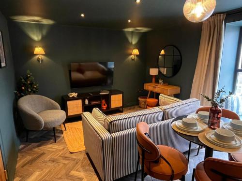 O zonă de relaxare la The Hideaway Bureau - Speyside