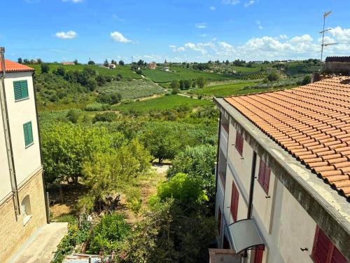 a view of a countryside from a building at Charming Boutique B&B Hotel in Villalfonsina