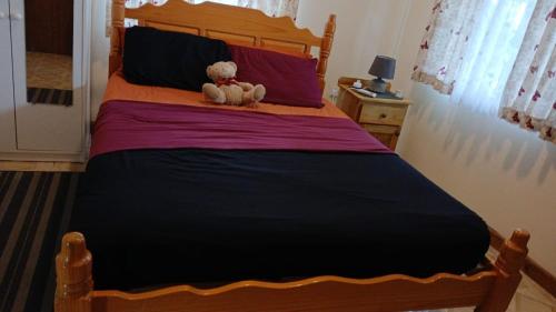 Una cama o camas en una habitación de Sea View Guest Apt