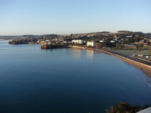 an aerial view of a large body of water at Riviera Mansion, Torquay in Torquay