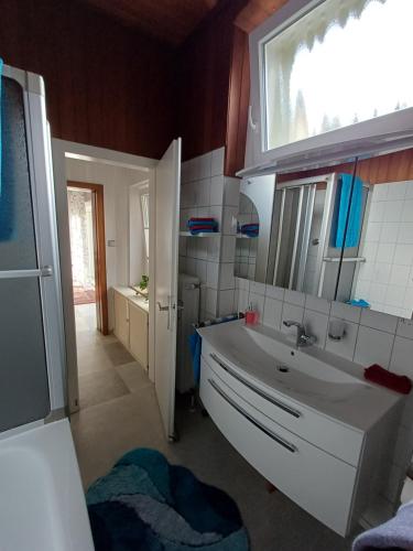 Kuchyň nebo kuchyňský kout v ubytování Vechte-Idylle für Radler