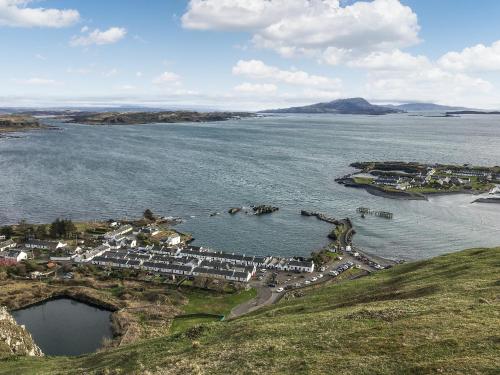 an aerial view of a small island in a body of water at Innish - Uk38783 in Clachan