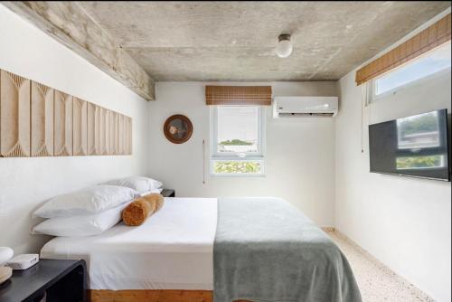 Cama o camas de una habitación en Sonsoleá