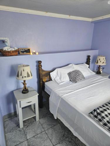 Postel nebo postele na pokoji v ubytování Beez Haven ocean view