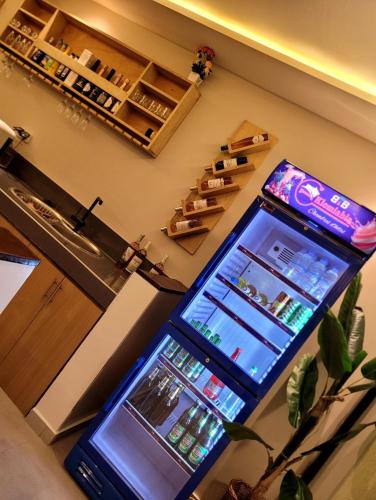 Dapur atau dapur kecil di B&B Klomiabla