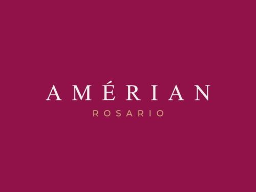 a red background with the words american rosario at Amérian Rosario in Rosario