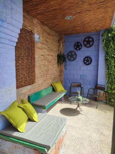 Ruang duduk di Casa Arbós Casa rural a Arbeca, les Garrigues