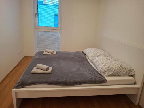 Ένα ή περισσότερα κρεβάτια σε δωμάτιο στο Apartment bei Hauptbahnhof