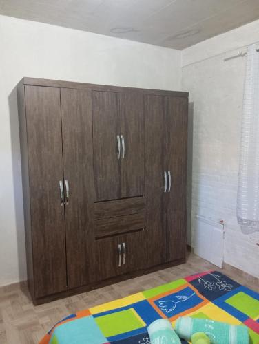 Ліжко або ліжка в номері Chalés Meu Estilo
