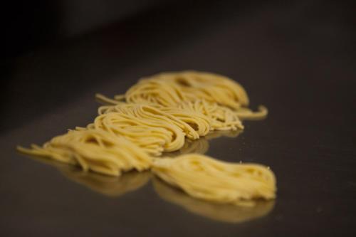 two bundles of noodles sitting on a table at Villa Caribe Resort & Spa in Spigno Saturnia