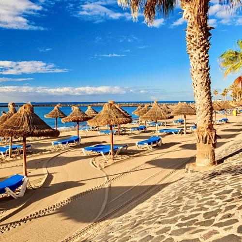 central in Los Cristianos Balcony and beach on foot