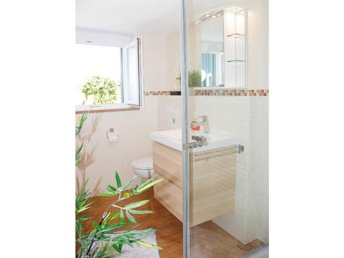 Ένα μπάνιο στο Holiday apartment Zum Torfstecher