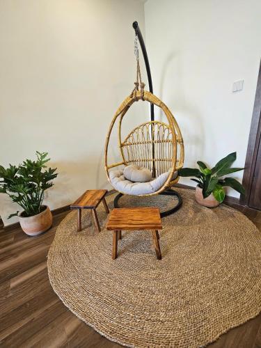 Posezení v ubytování Căn hộ 2PN Ocean Park Hà Nội - Ở Nơi Chữa Lành
