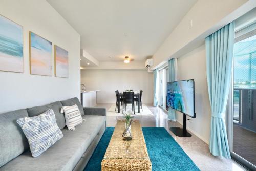 Solterrace Naha - 3min to Beach, 6Guests ,Free Parking, New 70sqm