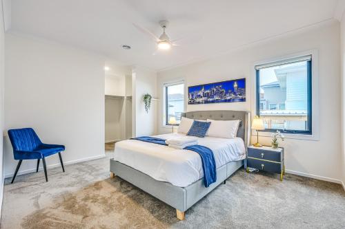 Ένα ή περισσότερα κρεβάτια σε δωμάτιο στο StayAU 5BR Getaway 10 mins to Torquay & Deakin