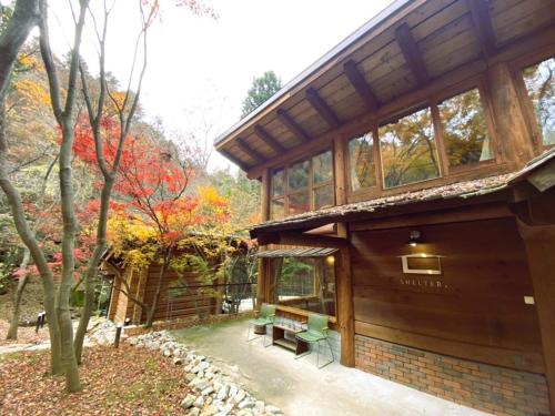 Zahrada ubytování 大自然の貸切Villa 都心から90分 最大10名 貸切サウナ 完全プライベート空間
