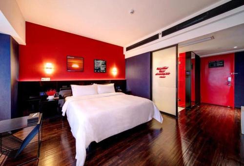 Letto o letti in una camera di M Hotel Shenzhen Nanshan