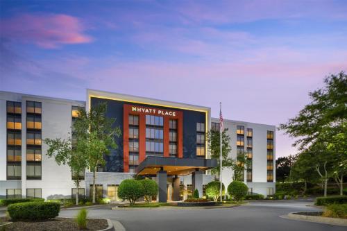 a rendering of the front of a hotel building at Hyatt Place Dallas Park Central in Dallas