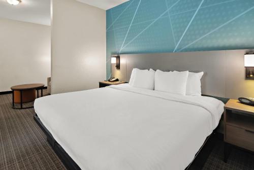 Katil atau katil-katil dalam bilik di Comfort Suites Fort Worth North Fossil Creek