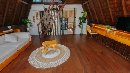 Гостиная зона в Tropical modern 1 bedroom close to canggu