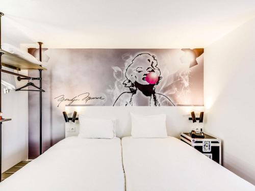 Katil atau katil-katil dalam bilik di Ibis Styles Paris Saint Denis La Plaine