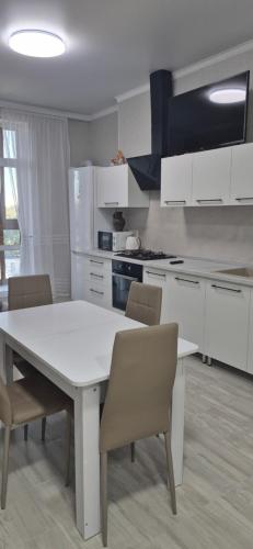 Køkken eller tekøkken på Zolotoj Bereg