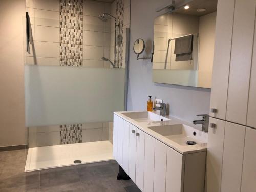 Ένα μπάνιο στο Vakantiewoning De Vliergeit in Limburg - Haspengouw