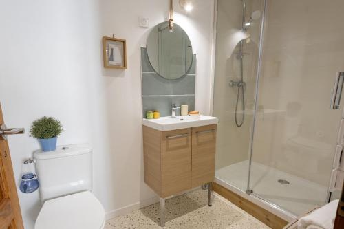 Bilik mandi di La Grainerie Loft - Centre-Ville