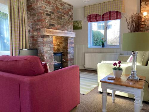 Istumisnurk majutusasutuses Sleepy Fox Cottage