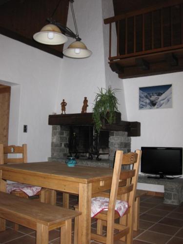 Ruang duduk di Appartement Léa