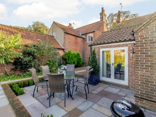 Bygningen som feriehuset ligger i