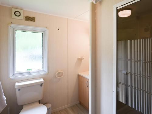 a bathroom with a toilet and a window at The Beehive C29 - Uk45926 in Newtown