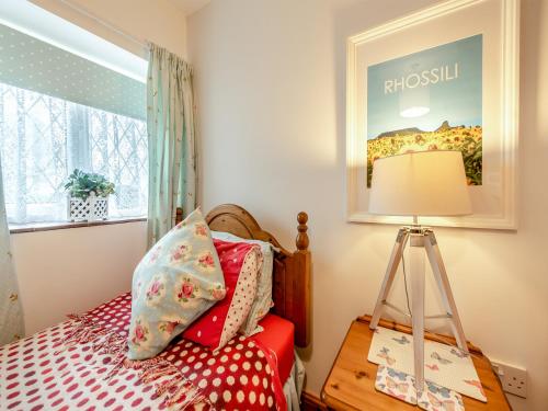 Postel nebo postele na pokoji v ubytování Ty Cae Mawr - Oad
