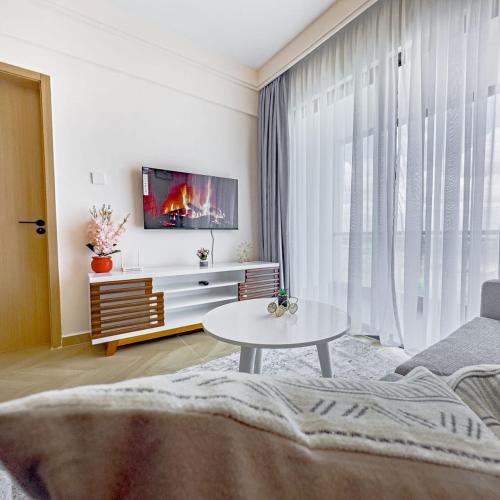 Posezení v ubytování Indesign makumbi Apartment