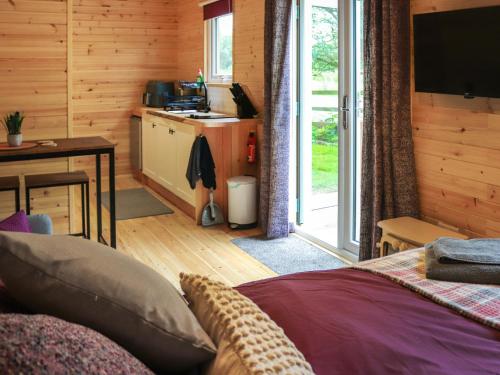 TV a/nebo společenská místnost v ubytování Shepherds Hut Two - Uk48783