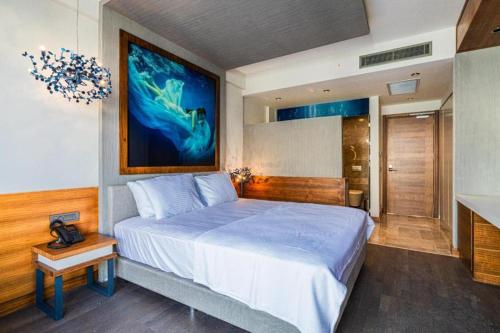Gözegir Hotelにあるベッド