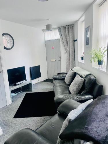 TV a/nebo společenská místnost v ubytování Rubys apartment